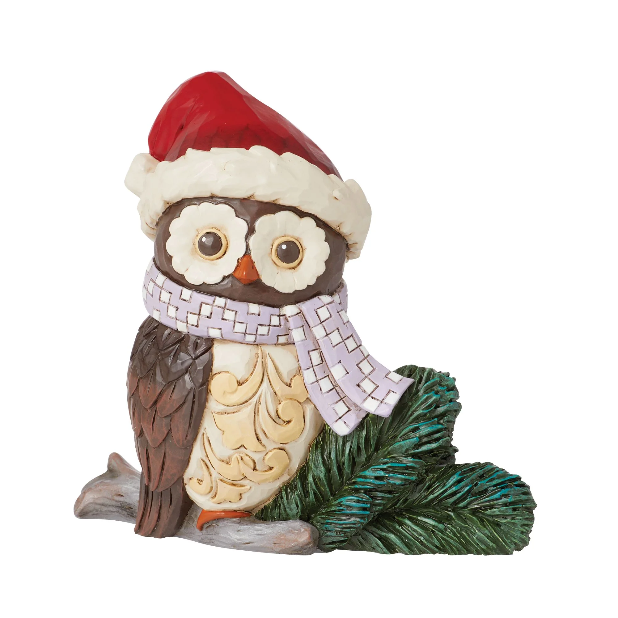 Mini Owl with Santa Hat Fig - Image 3