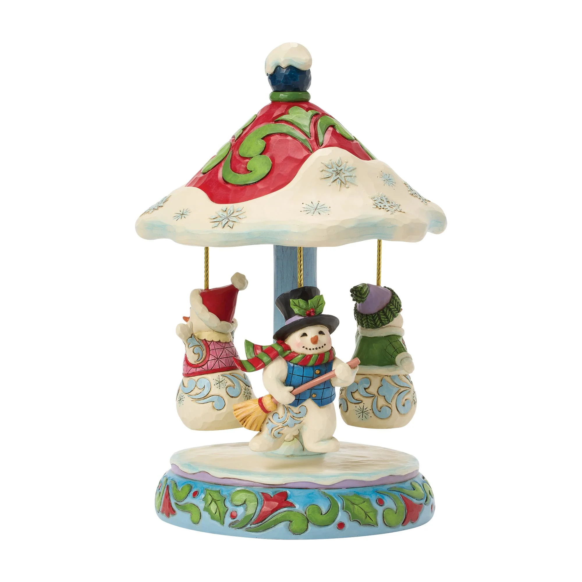 Rotating Snowman Carousel Fig - Image 3