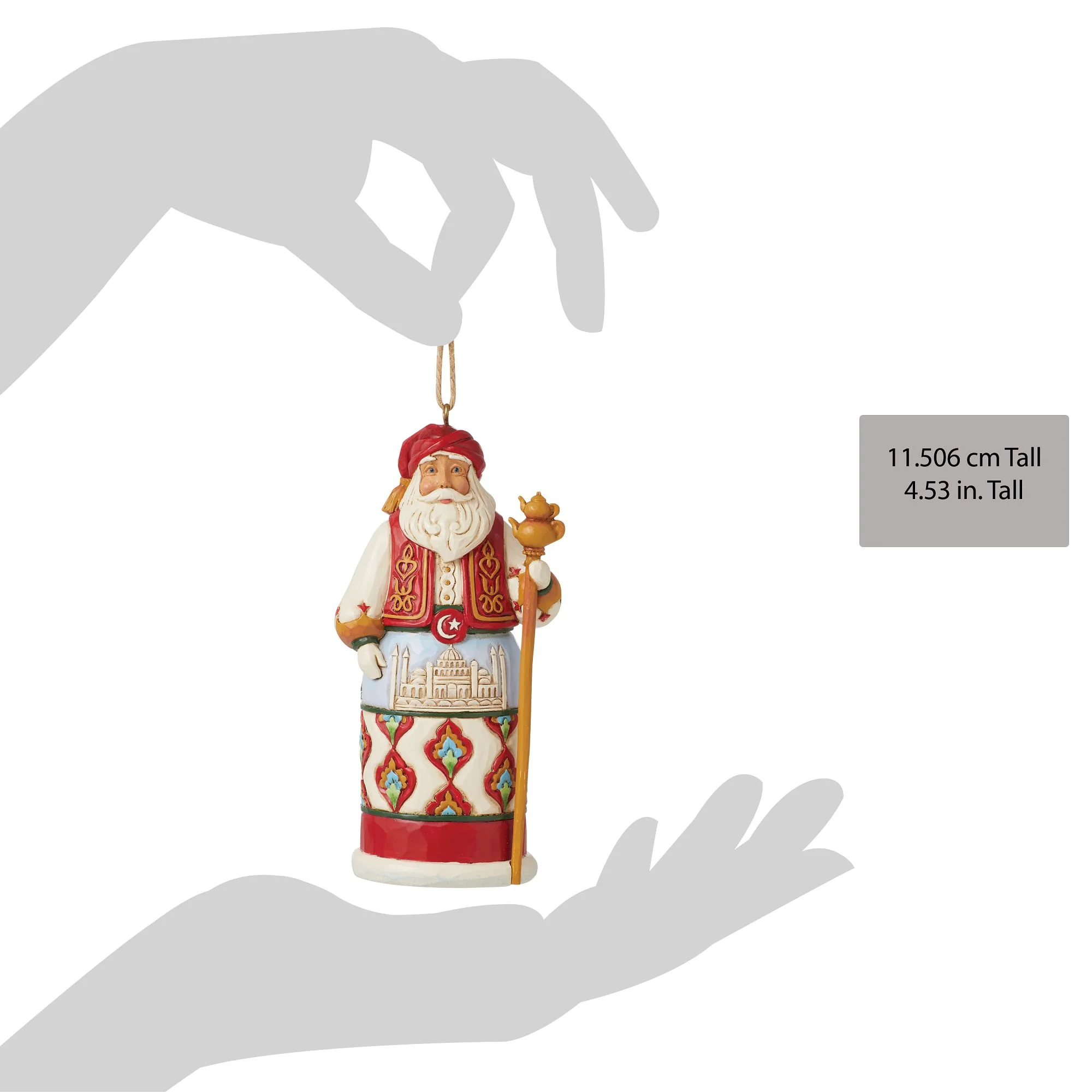 Santa Around World Turkey Orn - Image 4