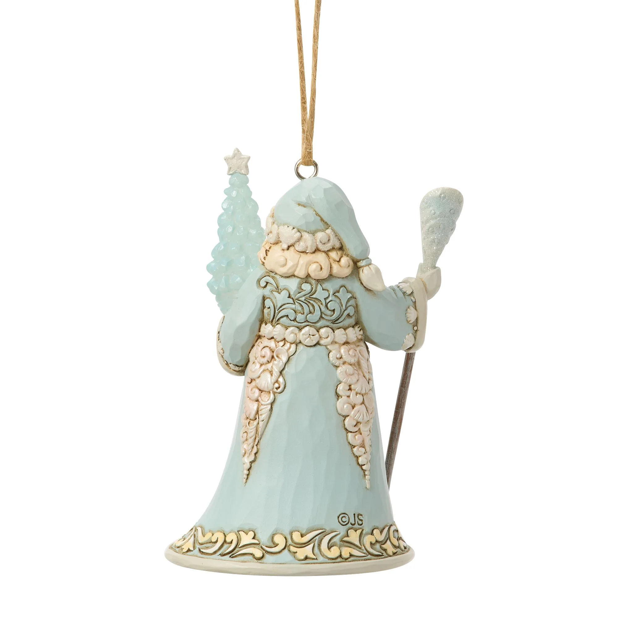 Santa with Sea Glass Tree Orn - Image 3