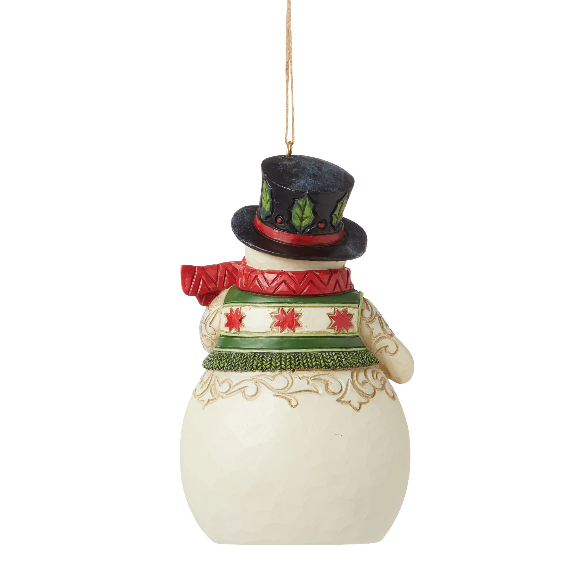 Snowman with Cardinal Orn - Image 3