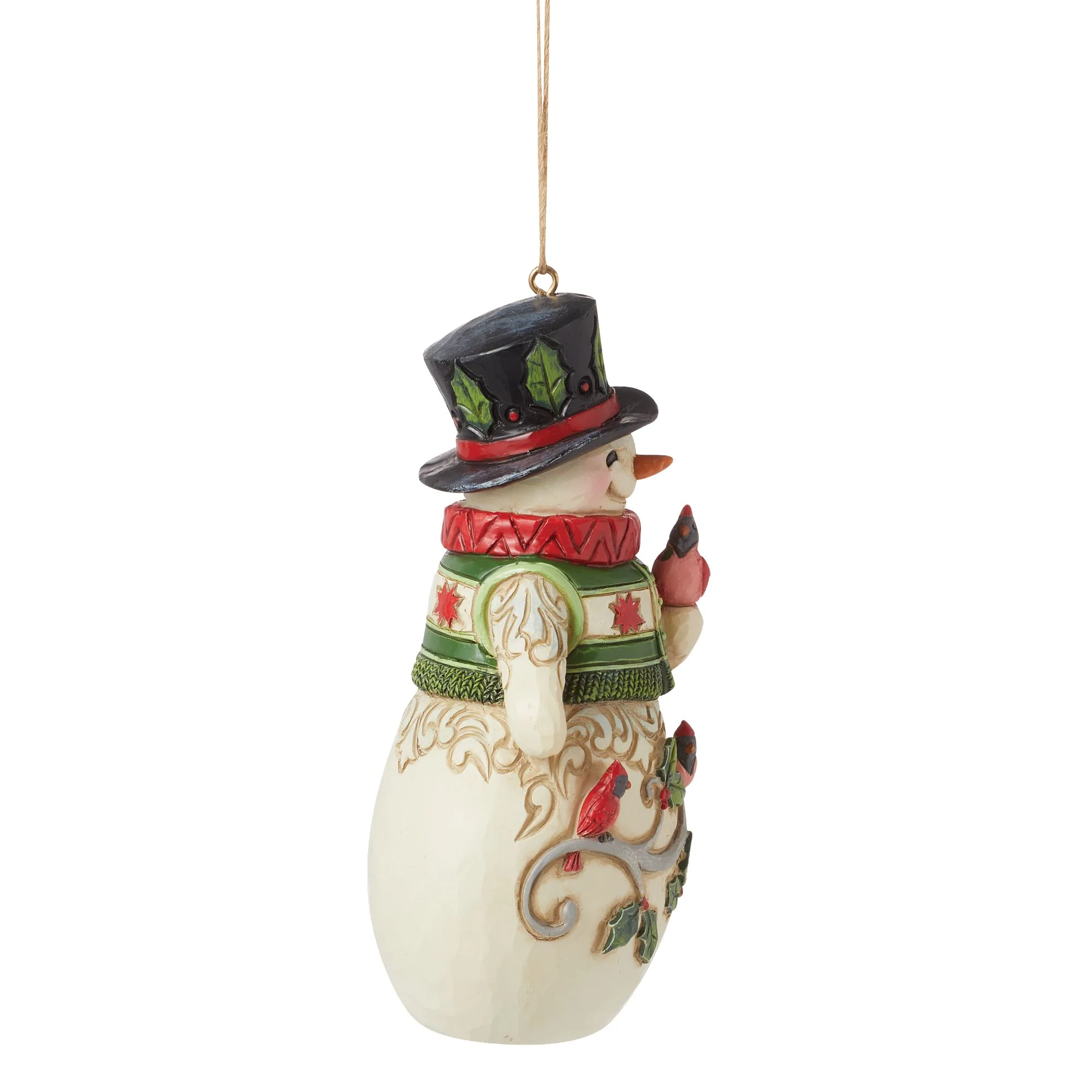 Snowman with Cardinal Orn - Image 5
