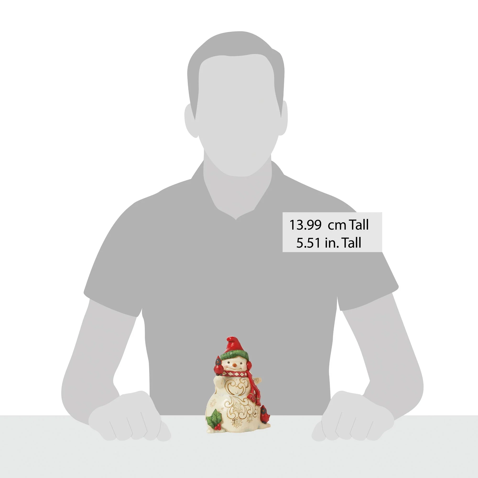 Snowman with Earmuffs Figurine - Image 4
